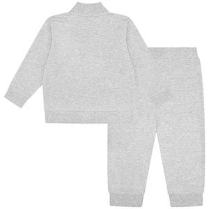 Survêtement avec fermeture à glissière pour enfants, couleur de col montant en coton/polaire à vendre - Product Image 2