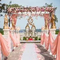 あらゆる種類のアジアの結婚式の曼荼羅の装飾とイベントの装飾のためのCallista結婚式の曼荼羅折りたたみ & インストールが簡単