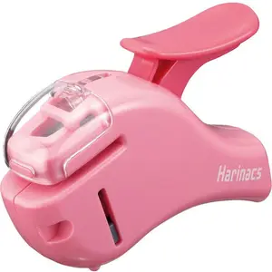 Japanese Stapleless Stapler HarinacsコンパクトType KOKUYO Staple-Freeバインド5紙Pink子供のためのキッチン工場SLN-MSH305P