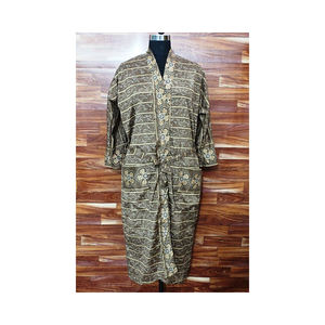 ชุดกิโมโนสำหรับผู้หญิงทำด้วยมือเสื้อกิโมโนขนาดฟรีไซส์พร้อมแขนยาวและกระเป๋าคู่สไตล์อินเดีย - Product Image 2