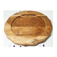 Milieuvriendelijke Eigenschap Lader Plaat Mango Hout Food & Fruit Serveren Servies Eenvoudig Ontwerp Lader Plaat