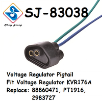 88860471 PT1916 2983727 Regulator Volator otomatis KVR176A Alternator 2 Pin Female Pigtail Wire Harness