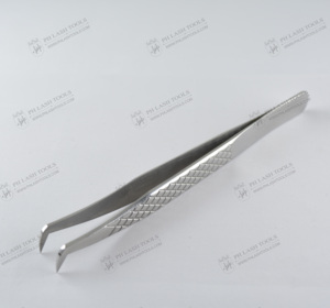 Pince à épiler d'extension de cils de volume russe 75 degrés de large pointe marque privée, pince à épiler de volume d'extension de cils marque privée - Product Image 3