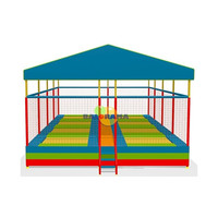 Parc de Trampoline Junior amusant pour enfants à rebond-Trampoline Junior huit toitures-fabrication de Trampoline turcs