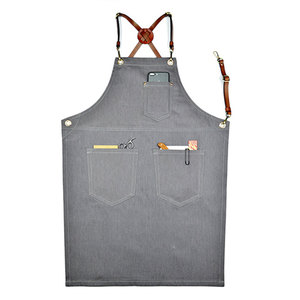 Unisex pelle PU barbiere pettorina grembiule salone mantello con colori personalizzati stile croce cinghie regolabili per parrucchiere per gli uomini delle donne - Product Image 5