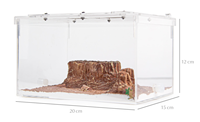Fourmilière Classique Personnalisée Empire Ants en Plastique – Conteneur d'Élevage pour Fourmis – Fournitures Écologiques pour Fourmis 20x15x12cm – Décoration de Chambre Toutes Saisons