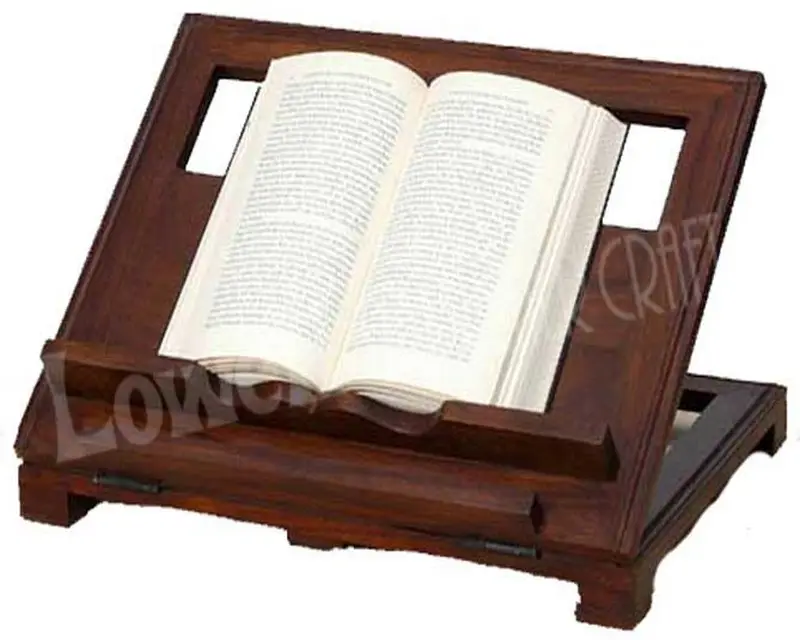 Holz schneiden Messing Inlay Rehal Holy Book Lese ständer