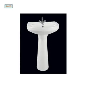 Huge Demand on Supreme Quality Glossy Finished Bathroom Sink Wash Basin with Pedestal for Sale