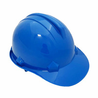 Casque de sécurité jaune CE EN397, coque en HDPE durable, suspension à 4 points, logo personnalisé, fentes en V pour utilisation en construction