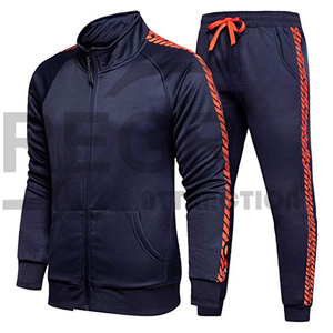 Wholesale OEM Fitted Sweatsuit Tracksuit Zipper Hoodies Jogging Men Jogger <b>Track</b> <b>Suit</b> - Product Image 6