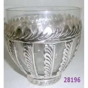 Custom Wholesale Votive <b>Tealight</b> <b>Candle</b> <b>Holders</b> Embossed Design Silver Brass & Glass <b>Tealight</b> Lantern - Product Image 1