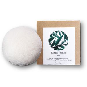 Esponja de Konjac orgánica ecológica japonesa, esponja de maquillaje facial al por mayor para una piel sana - Product Image 1