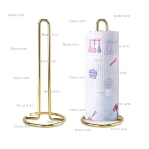 Juego de 2 servilleteros de color dorado y dorado rosa, servilletero de metal hecho a mano para uso en el hogar y la cocina - Product Image 5