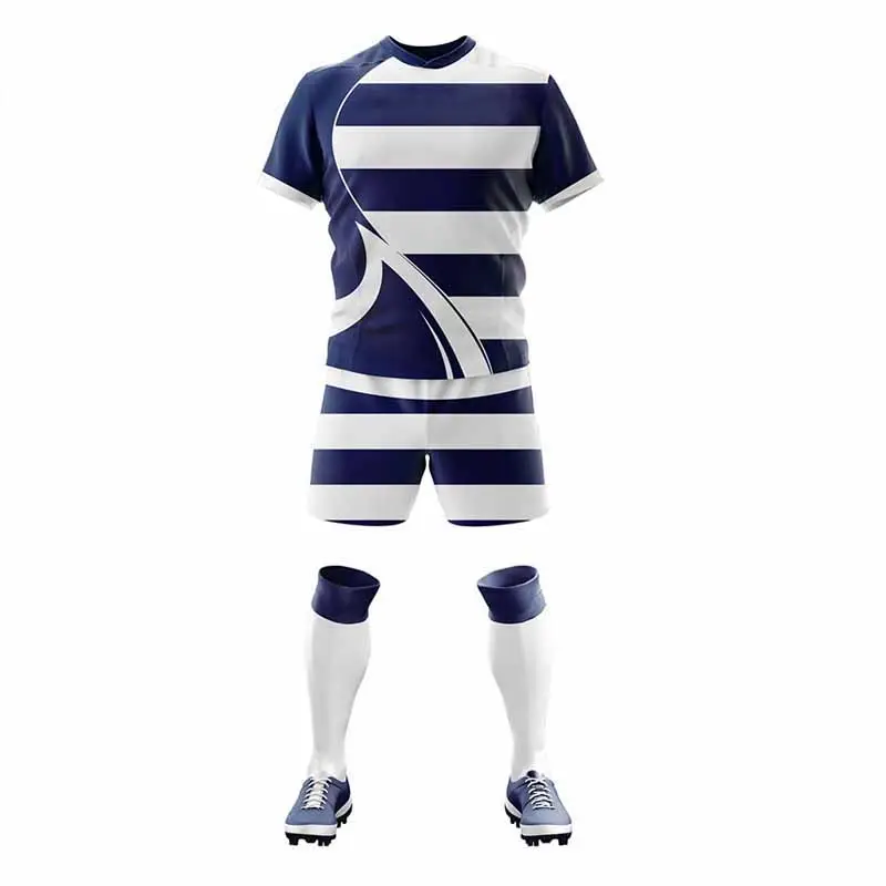 Rugby Uniform Set 100% Polyester Breathable Rugby Uniform Good Price In Custom Size Rugby Uniform Set