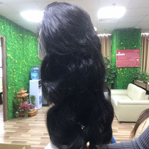 Venta al por mayor de extensiones de cabello Remy vietnamita virgen Peluca de encaje transparente suave estilo recto alta calidad proveedor Remy ondulado al agua - Product Image 4