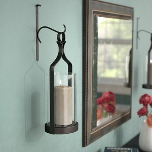 Tall <b>glass</b> wall sconce - Product Image 5