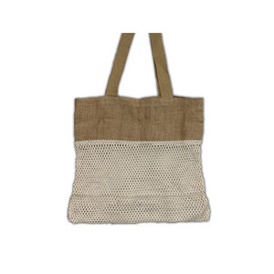 Precio de fábrica ecológico 100% malla de algodón bolsa con cordón organizador de supermercado para frutas y verduras para compras de comestibles - Product Image 3