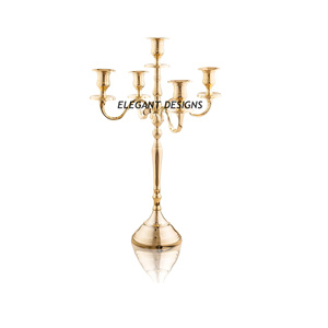 Métal Blanc Candélabres Offre Spéciale Décoratifs Faits À La Main En Gros Bougeoir De Mariage Décoratif En Gros De Luxe Bougie Stand - Product Image 3