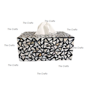 Boîte à serviettes en bois avec nacre porte-mouchoirs de qualité exclusive pour la maison, l'hôtel et le restaurant - Product Image 4