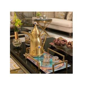 Round Shape Metal Dates Serving Tray Deluxe Quality Gold Color <b>Chocolate</b> Serving Tray At Affordable Price - Product Image 6