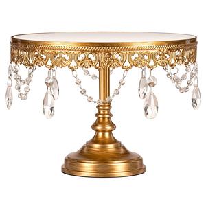 Plateau à gâteau à deux étages en métal, support de présentation, support à fruits, porte-biscuits pour mariage, maison, hôtel, restaurant, vaisselle décorative - Product Image 5