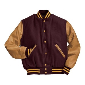 Blouson universitaire homme personnalisé 2026 avec nom, numéro et initiales, 100 % laine épaisse, coupe-vent, style américain, pour l'hiver - Product Image 6