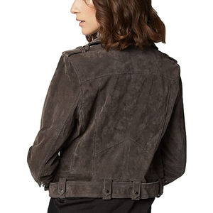 OEM High Quality Women Fashion Leather <b>Jackets</b> Original <b>Sheep</b> <b>Skin</b> Leather Custom Size Leather <b>Jackets</b> - Product Image 2