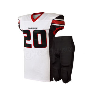 ชุดฟุตบอลเยาวชนระบายอากาศได้ดีออกแบบได้ตามต้องการมีตัวเลือกขนาดใหญ่พิเศษอุปกรณ์ฟุตบอลอเมริกันใหม่ - Product Image 3