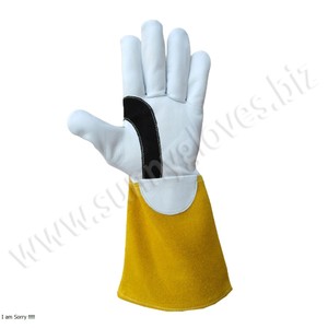 Guantes de Soldadura Industrial, resistentes al calor, cuero de vaca, TIG MIG - Product Image 4