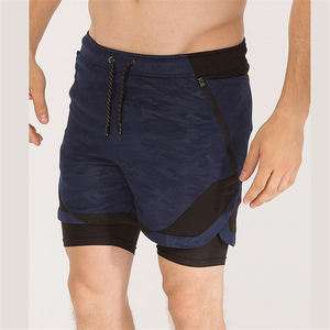Nouveau été hommes Double couche Shorts séchage rapide course entraînement Fitness vêtements de sport sweat shorts sport entraînement Shorts - Product Image 4