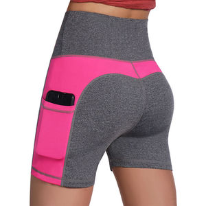 Service OEM Short de yoga pour femmes Leggings de fitness à compression personnalisés Caractéristique respirante Poches de décoration florale sexy Formelle - Product Image 1