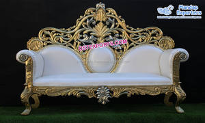 Sofá de Lujo para Bodas, Sofá de Dos Plazas, Sofá de Madera Tallada para Bodas, Sofá Tradicional Indio Estilo Barco, EE. UU., Reino Unido - Product Image 2