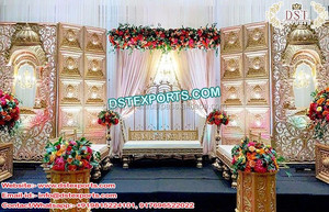 Escenario de Boda con Diseño Nuevo de Aladdin, Decoración de Escenario de Boda con Temática Marroquí, la Mejor Decoración de Escenario de Boda, Magnífica Configuración de Escenario - Product Image 3