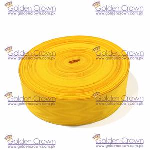 ริบบิ้นผ้ากรอสเกรนคุณภาพสูงสองด้านลายโมรีสีเหลืองสำหรับเครื่องราชอิสริยาภรณ์เมสัน - Product Image 3