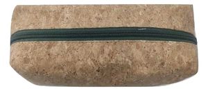 Trousse à cosmétiques en liège naturel Fermeture à glissière à motif de bonbons de style bohème écologique Solution de stockage élégante - Product Image 3