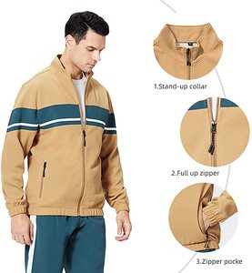 ชุดเล่นกีฬาฟุตบอลของผู้ชายไซส์ XL ชุดวอร์มฤดูหนาวกระเป๋าข้างกระเป๋าด้านข้างพิมพ์ลายโลโก้ขนาดพิเศษ - Product Image 2