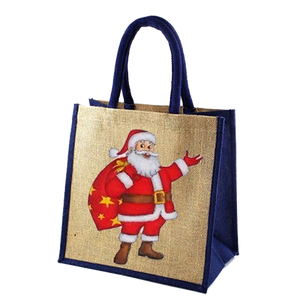 Bolsas de yute de alta calidad con asa de cordón acolchado Diseño lindo Precio barato Fabricado en West Bengal India - Product Image 1