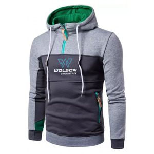 Sudaderas เสื้อสเวตเตอร์โลโก้ขนาดพลัสไซส์หลากสีที่กำหนดเองขายส่งมีฮู้ดแบบสวมหัวหลากสี - Product Image 5