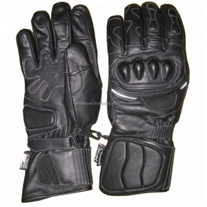 Breathable 3D Sport Full Finger Knuckle Protection Touchscreen Water Resistant Leather Motorbike Glove Unisex Racing Gloves - Product Image 5