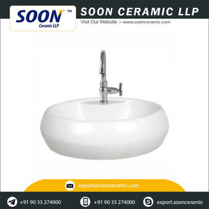 Bassin rond à dessus de Table suspendu, bassin rond pour gagner de l'espace de la salle de bain, vêtements hygiéniques en céramique de l'inde - Product Image 6