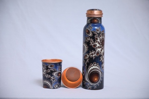 Nouveauté, bouteille d'eau en cuivre pur 100% de luxe faite à la main, boisson ayurvédique de qualité supérieure pour la santé - Product Image 4