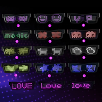 Lunettes led rechargeable led lunettes brillant lunettes led a mené la lumière en verre en verre led