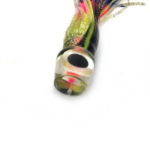 10 pouces eau salée pêche à la traîne leurre tasse visage résine tête pieuvre jupe Marlin matériel de pêche usine en gros - Product Image 6