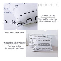 Parure de lit imprimée sur mesure 100% coton, ensemble de literie de luxe confortable en vente, 4 pièces