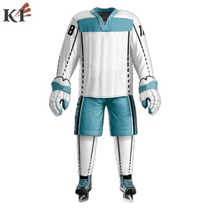 Maillot de hockey sur glace personnalisé KEVEN IMPEX avec drapeau de hockey imprimé par transfert thermique, broderie, manches longues imperméables, kit d'hiver pour hommes - Product Image 2