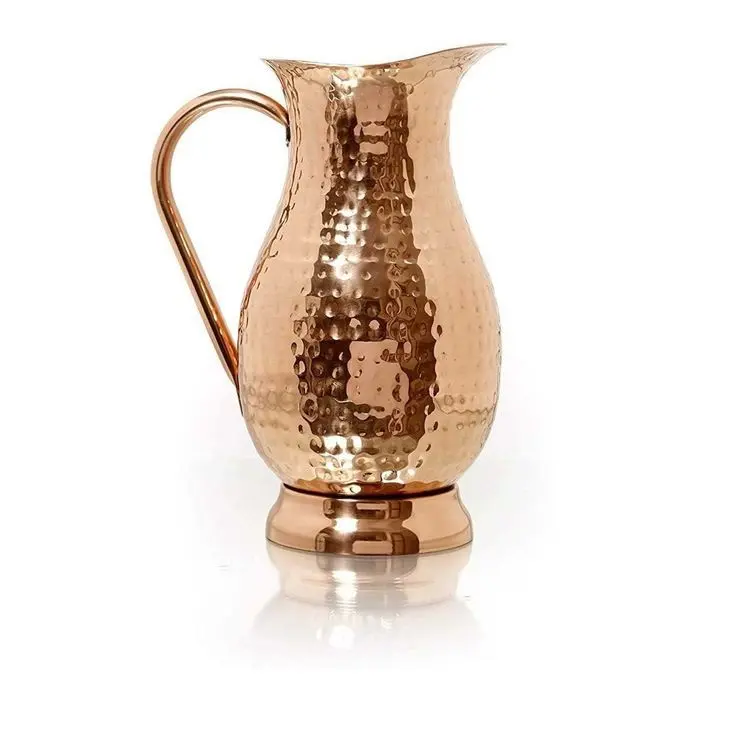 Best Selling Handcrafted Copper Jug For Uses Wedding Gift Home Kitchen Decor Luxurious Design Table Decorative Copper Pitcher