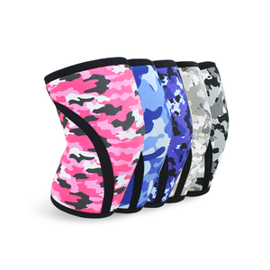 Precio al por mayor 7mm Neopreno Rodilla Manga Transpirable Flexible Fitness Seguridad para levantamiento de pesas Powerlifting Ajuste estándar - Product Image 1