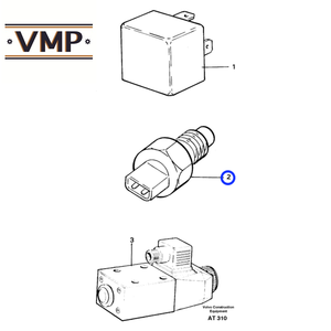 VOE 11039549 - Sensor de Presión para Cargadoras de Ruedas L70D, L90C, L120C, L330C, L330C BM - Repuesto Original para Maquinaria de Construcción - Product Image 2