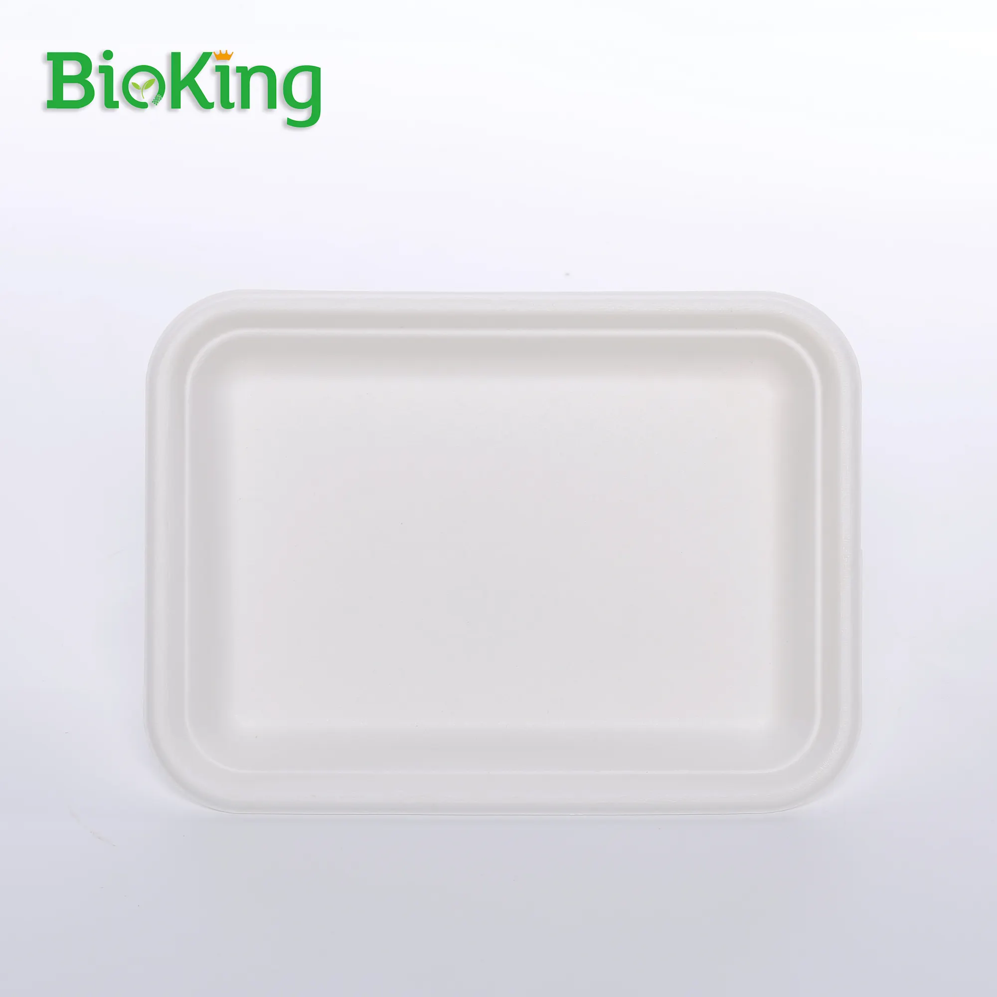 BioKing Morden style disposable bagasse lid cup fruit tray Disposable 2oz Paper knife