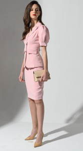 Costume à manches avec arbre, ensemble décontracté pour femmes, costume d'affaires du Vietnam, vente en gros, 2020 - Product Image 3